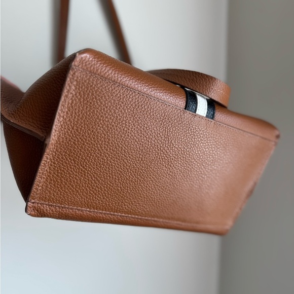 Botkier Hudson Stripe Tote Brown Leather - Picture 3 of 7